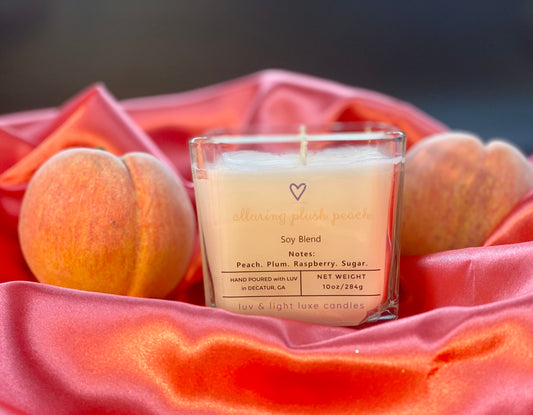 Alluring Plush Peach Candle